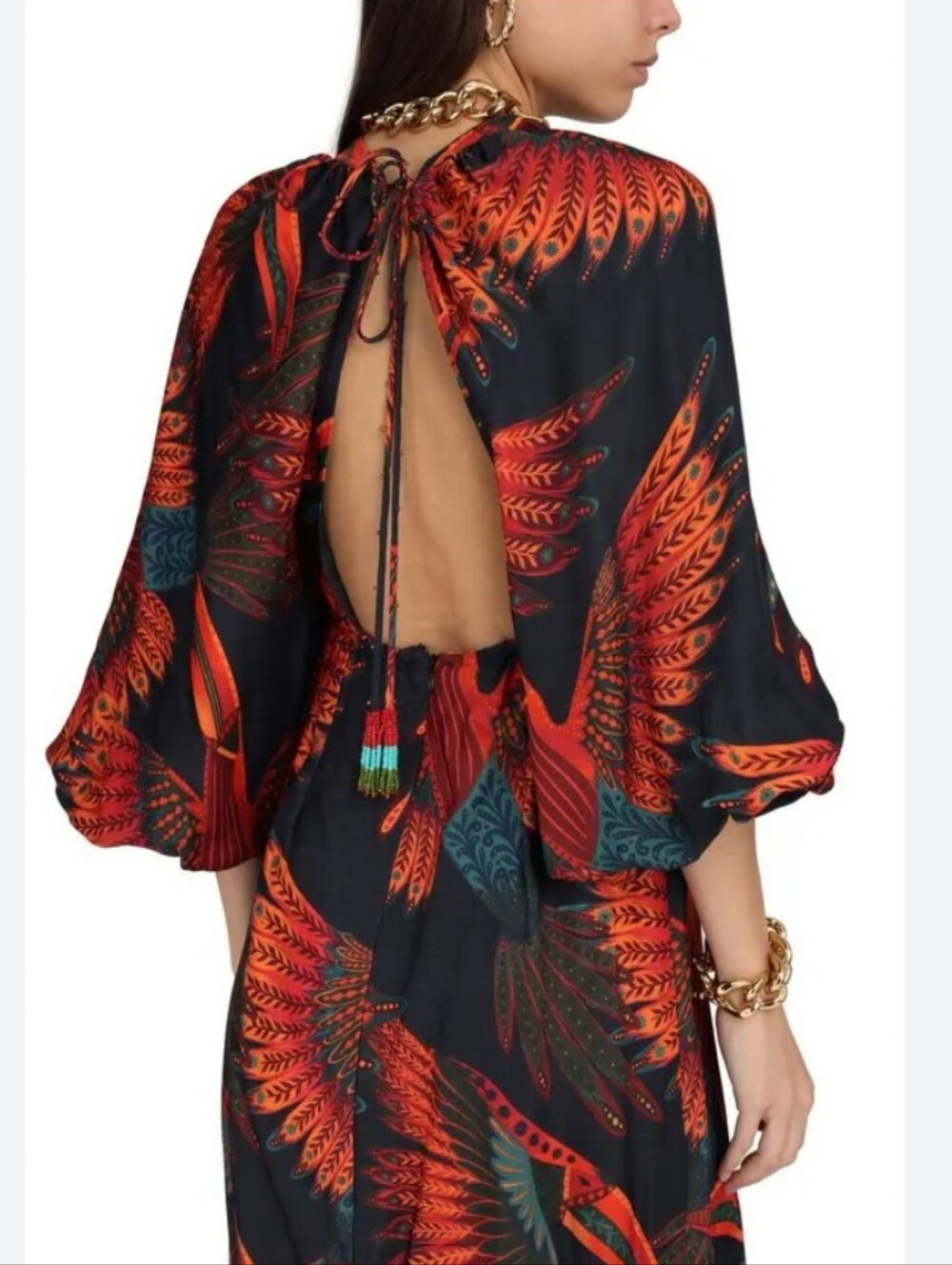 FARM Rio Arabesque Midi Dress MEDIUM NEW